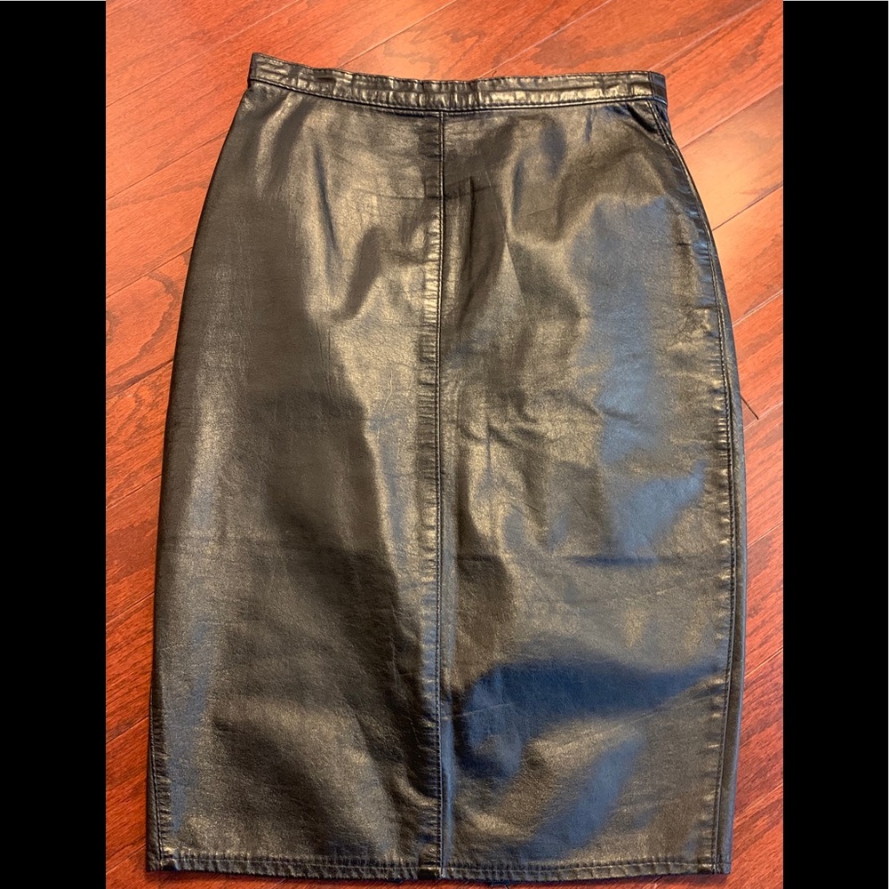 Vintage Leather Skirt